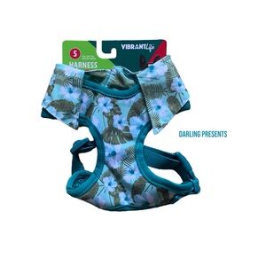 Vibrant Life Leafy Floral Dog Harness Color Multi Size S